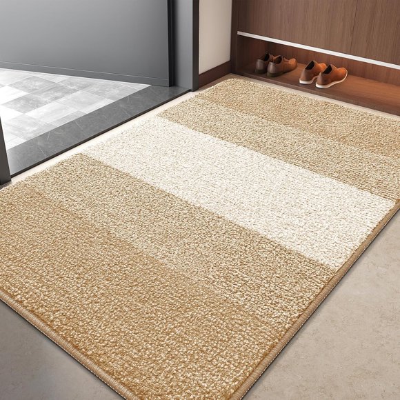 Kitinjoy Indoor Outdoor Door Mat, 40 x 32, Non-Slip Absorbent