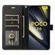thumbnail image 4 of FOXDOCK Funda tipo Cartera para Xiaomi POCO F6 5G – Cubierta de Cuero PU con Múltiples Ranuras, Bolsillo para Efectivo y Correa de Muñeca, 4 of 6