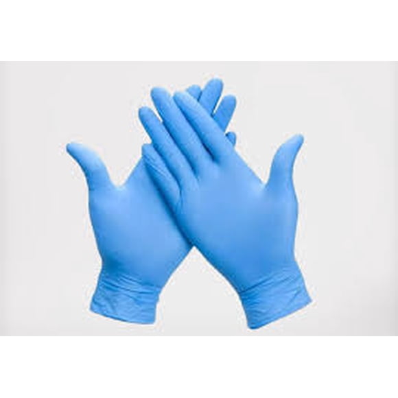 Guantes Vinilo Talla M azul (100 unidades)