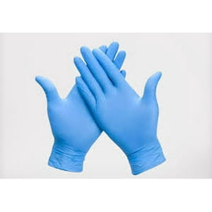 Cleancarrier - Guantes Vinilo Talla M Azul (100 Unidades)
