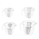 thumbnail image 1 of 4x Tazas Medidoras Café Leche Líquido Claro Liviano Jarras Medidoras Para El Hogar Juego A, 1 of 3