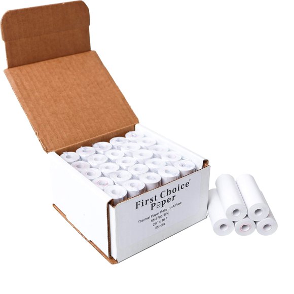 Papel Térmico First Choice Paper 57 mm x 4,9 m (Pack de 25)