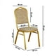thumbnail image 2 of Pack 4 Silla Tapizada Eventos Fiestas Conferencias Comedor - Dorado, 2 of 5