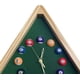 thumbnail image 3 of Reloj de pared con forma de bola de billar, sin tictac, de calidad, para colgar en la pared, triangular, de 14 pulgadas, para bar, hogar y oficina, 3 of 7