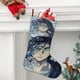 thumbnail image 2 of Ataque a los Titanes Tema: Calcetines de Navidad, fino lino blanco para colgar en escaleras y chimenea, decoración navideña para el hogar, regalo de Navidad.54cm×38cm, 2 of 5