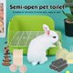 thumbnail image 4 of Inodoro con forma de conejo RUBYHOME de plástico para animales pequeños, 4 of 8