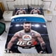 thumbnail image 4 of UFC Conjunto de sábanas temático, trío de piezas, cómodo y amigable con la piel, diseño único, regalo de decoración para el hogar para familiares, amigos y fans,140X210cm, 4 of 6
