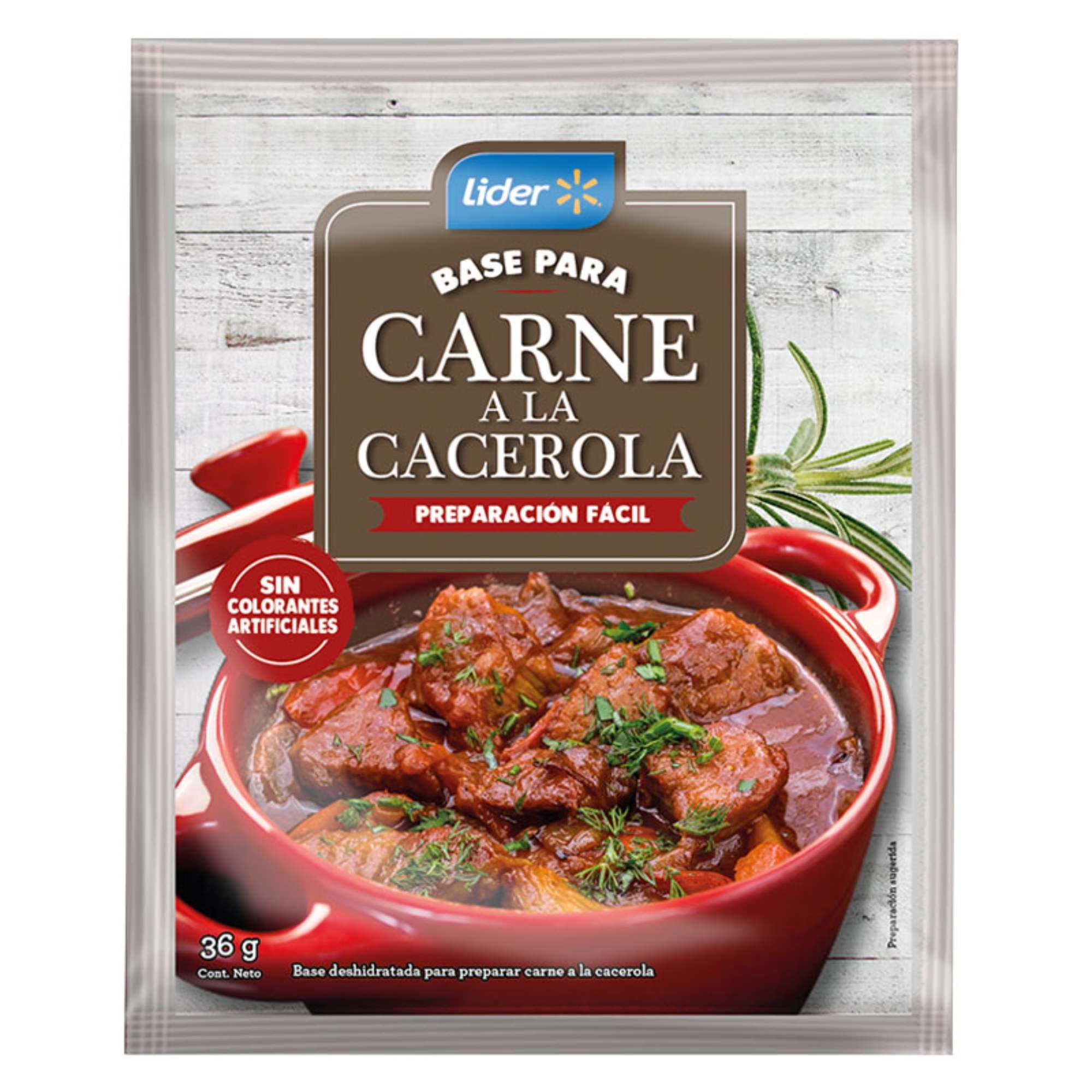 Base Para Carne A La Cacerola (6 Porciones) Sobre 36g Lider