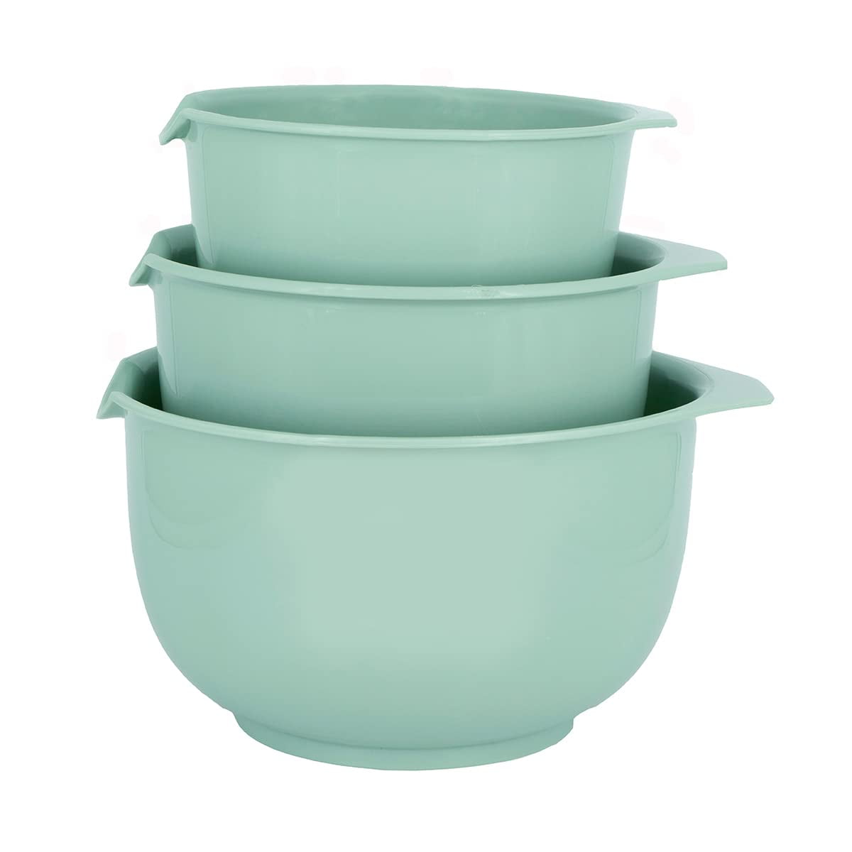 Juego De 3 Mixing Bowls Glad, Verde Salvia, Sin Bpa, Aptos Para Lavavajillas