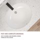 thumbnail image 5 of Lavabo de baño bajo encimera Dcolora ovalado, 46 x 38 cm, cerámica blanca, 5 of 8