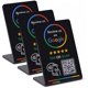thumbnail image 1 of Soporte para reseñas de Google TapFive Signage - Pack de 3, negro, NFC/QR, 1 of 9