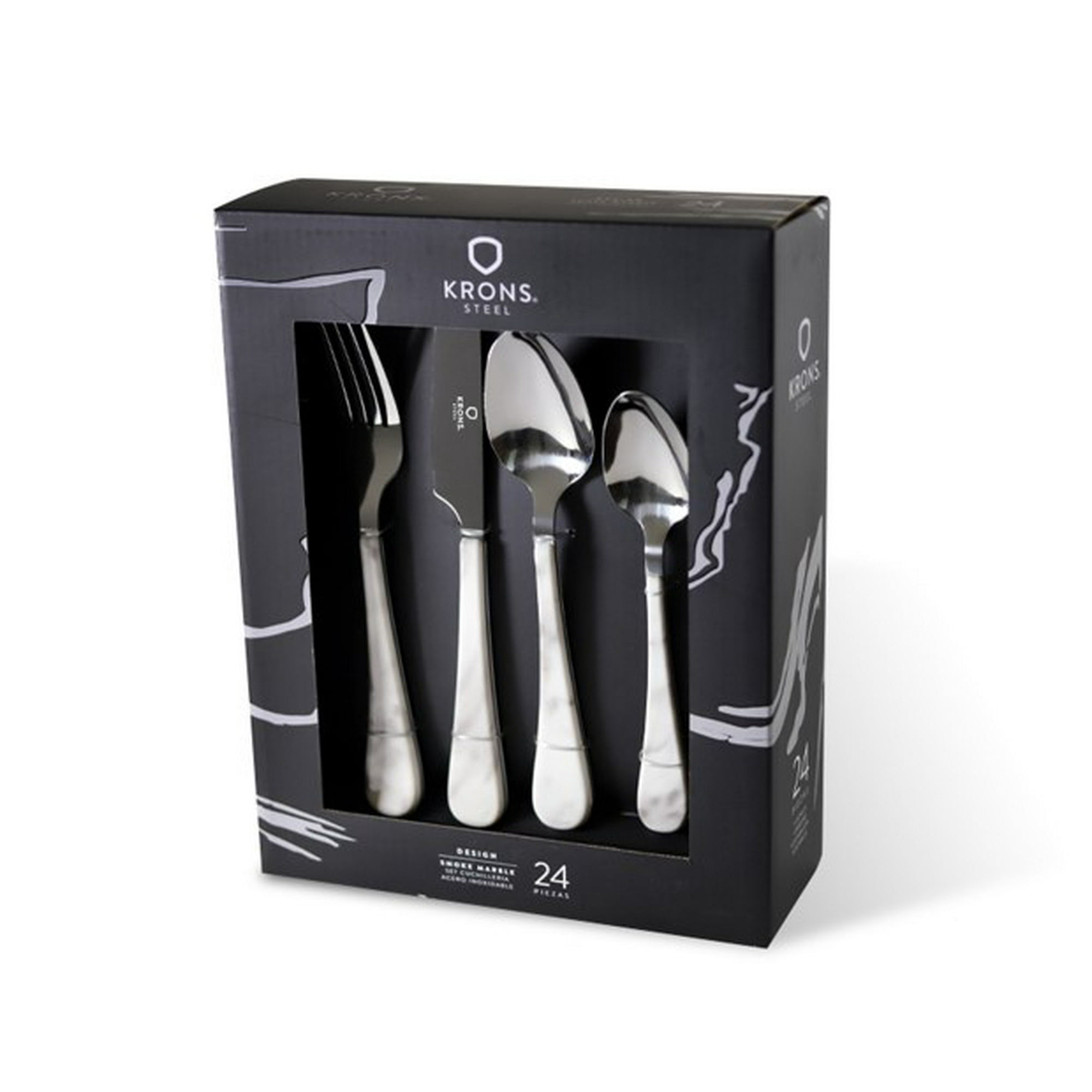 Krons - Set Cuchillería Marble 24 Piezas