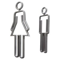 Magideal - Señal Inodoro Para Hombres Y Mujeres, Señal Símbolo Inodoro Para Coración, Tienda, Parques, Centro Commerce Business, Hot , Pta Plata