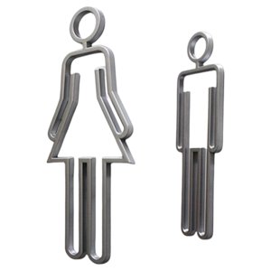 Magideal - Señal Inodoro Para Hombres Y Mujeres, Señal Símbolo Inodoro Para Coración, Tienda, Parques, Centro Commerce Business, Hot , Pta Plata