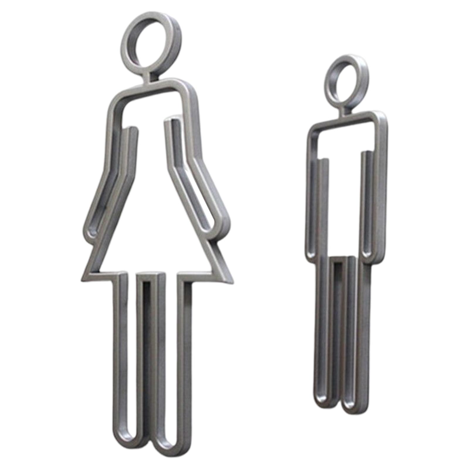 Magideal - Señal Inodoro Para Hombres Y Mujeres, Señal Símbolo Inodoro Para Coración, Tienda, Parques, Centro Commerce Business, Hot , Pta Plata