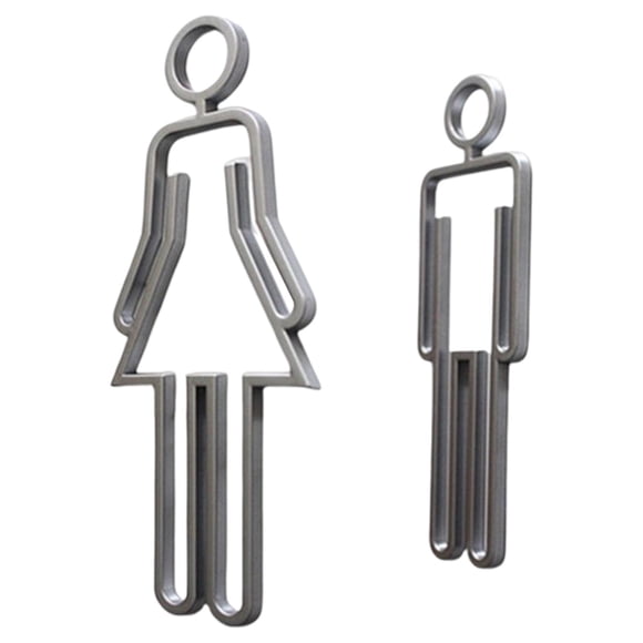 Señal inodoro para hombres y mujeres, señal símbolo inodoro para coración, tienda, parques, centro commerce business, Hot , Pta Plata