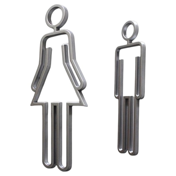 Señal inodoro para hombres y mujeres, señal símbolo inodoro para coración, tienda, parques, centro commerce business, Hot , Pta Plata
