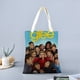 thumbnail image 2 of Glee Fox Bolso de tela con estampado de lienzo para mujer, bolsa de compras reutilizable y estética, con cremallera interior, regalo para mujer, 35 × 40 cm., 2 of 6