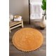 thumbnail image 4 of Alfombra de baño DII Crochet Collection reversible redonda amarilla, 4 of 7