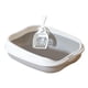 thumbnail image 2 of Caja De Arena Para Gatos Con Orinal De Lado Alto Para Mascotas Pequeñas Gatos De Interior Gris S 42x29x14cm, 2 of 5