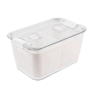 Magideal - Caja Para El Frigorífico, Organizador Para Nevera, Escurridor De Cocina, Contenedor De Almacenamiento Para Congelador, Contenedor De Almacenamiento De