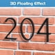 thumbnail image 3 of Número De Casa De Aleación De Zinc Negra De 5 Flotante, 3 of 7