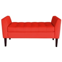 Genérico - Banqueta Baúl Patagonia Color Rojo