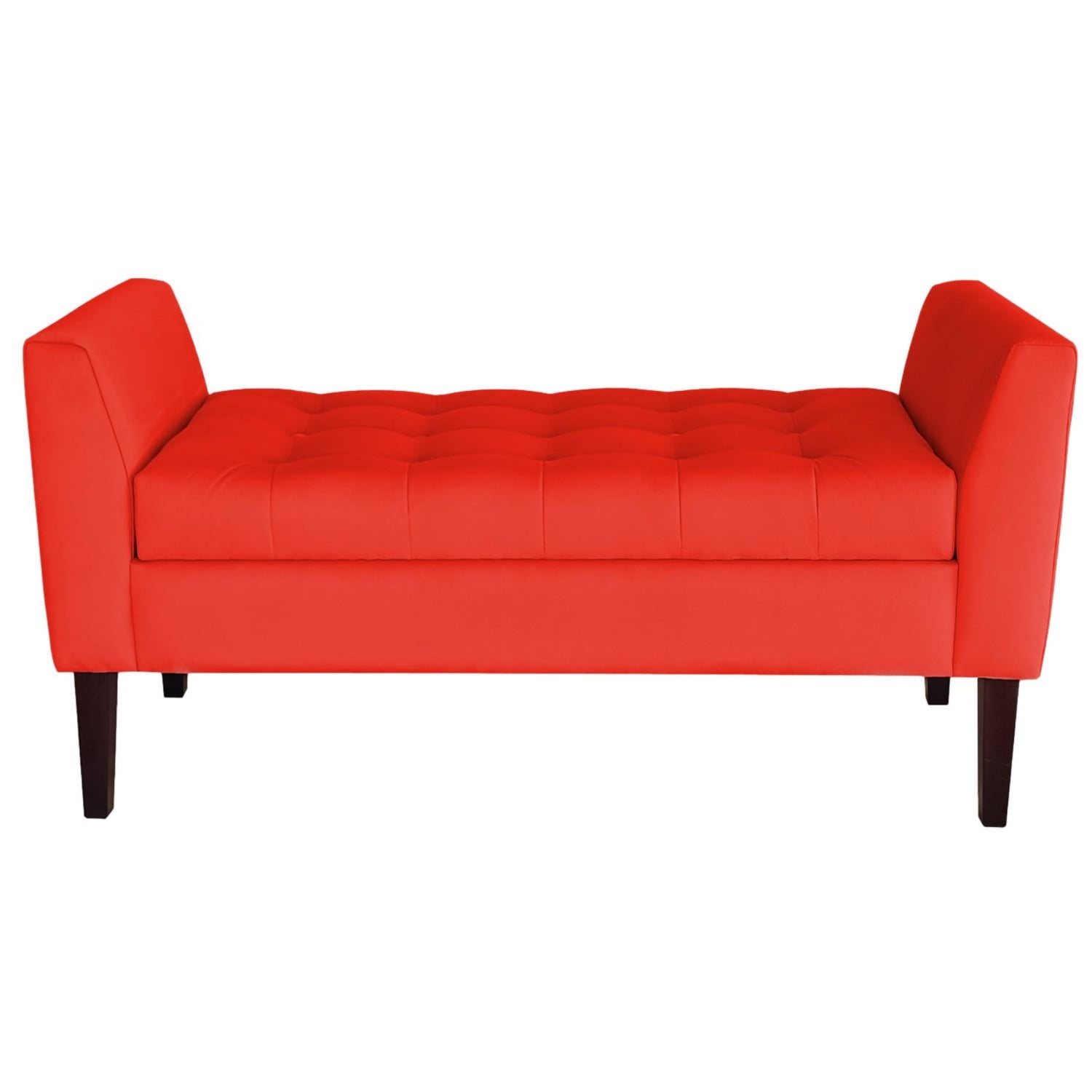 Genérico - Banqueta Baúl Patagonia Color Rojo