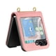 thumbnail image 2 of Funda Cartera para Samsung Galaxy Z Flip 6 Tarjetero Soporte Magnético y Correa Rosa, 2 of 5