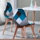thumbnail image 2 of Comedor mesa rectangular blanca 120cm + 6 sillas Patchwork wood Celeste, 2 of 3