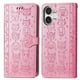 thumbnail image 1 of Funda Cartera FOXDOCK para iPhone 16 , Flip PU con Relieve de Gatos y Perros, Tarjetero y Soporte, 1 of 6