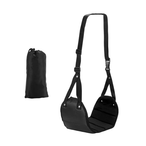 Bothyi - Hamaca Para Talón De Pie, Reposapiés De Viaje, Portátil En El Trabajo, Reposapiés De Avión, Negro