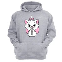 Genérico - Poleron Canguro Gatos Aristócratas Gris Claro Talla M Unisex