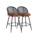 thumbnail image 1 of Pack 2 Sillas de Bar Giratoria de Ratan Marsella - Marron, 1 of 3