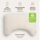 thumbnail image 4 of Almohada de látex en forma de media luna ajustable Queen de Coop Home Goods, 4 of 9
