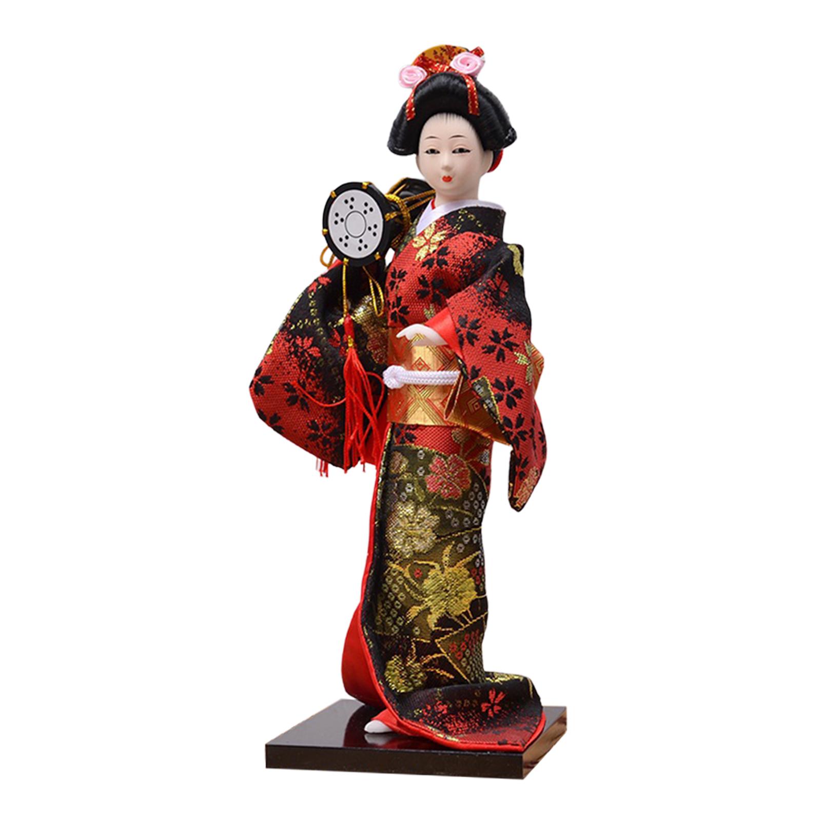 Magideal - Muñecas Étnicas Japonesas De Geisha, Muñeco Kimono Asiático, Figurita, Muñeca Kimono Folclórica, Muñeca Oriental Para Mesa De Oficina, Tienda, Hogar, Estilo F