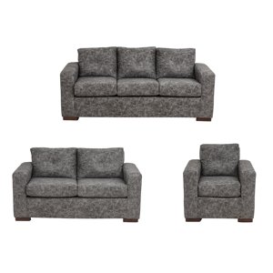 Muebles América - Living Franco 321 Cuero Auris Gris