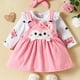thumbnail image 1 of New Baby Girl Fox Pattern Long-sleeved Suspender Skirt Outfit, 1 of 5
