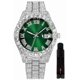 thumbnail image 1 of Reloj HUNRUY Hip Hop Iced-Out Bling Diamond Quartz 42 mm para hombre, 1 of 4