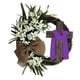 thumbnail image 4 of Corona De Pascua Con Cruz Decoración Rústica Para Puerta De Entrada Fiesta Fiesta 40cm Violeta, 4 of 5