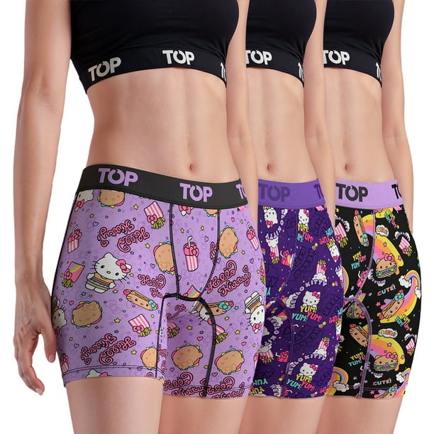 Bóxer Medio Mujer Algodón Pack 3 Hello Kitty C2 TOP