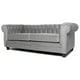 thumbnail image 2 of Sofá Chesterfield 3C Felpa Gris, 2 of 2