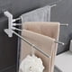 thumbnail image 3 of 1pc Bathroom Punch-free Wall Hanging Rotating Towel Rack, Toilet Shelf, Multi-layer Hanging Rod, Washroom Hanging Folding Rack, 3 of 5