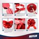 thumbnail image 4 of Lazo de regalo Mifflin-USA, rojo metálico, 45 cm, impermeable para coche, 4 of 7