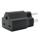 thumbnail image 2 of Adaptador de Enchufe Portátil 110-120V a 220-240V, Negro, 2 of 3