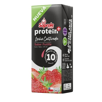 Leche Cultivada Protein Frutilla 3X170Ml 510 Ml Soprole