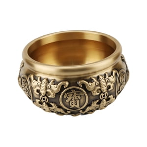 Bothyi - Cuenco Cornucopia, Cuenca Del Tesoro De La Fortuna China Para Sala De Estar, Escritorio Del Hogar