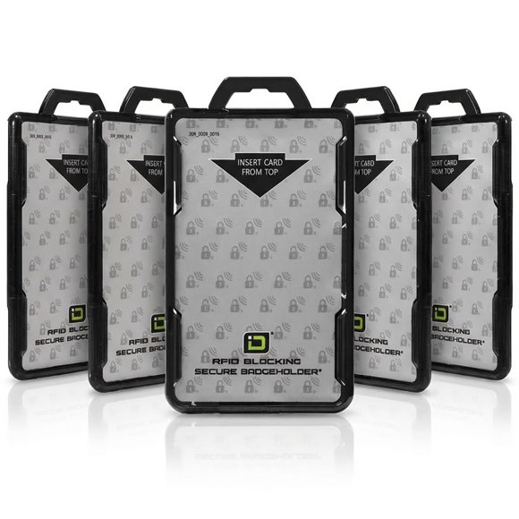 Porta Credenciales ID Stronghold de 2 Tarjetas con Bloqueo RFID - Pack de 5