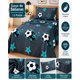 thumbnail image 5 of Juego De Sabanas Juvenil Con Estampado De Futbol Plaza y Media, 5 of 6