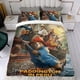thumbnail image 4 of Paddington Bear Conjunto de sábanas temático, trío de piezas, cómodo y amigable con la piel, diseño único, regalo de decoración para el hogar para familiares, amigos y fans,140cm *210cm, 4 of 6